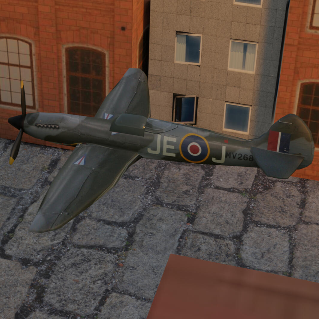 UV mapped spitfire (click to see more)